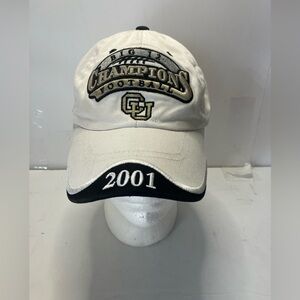 Vintage 2001 Colorado University Football Champions Hat Adjustable